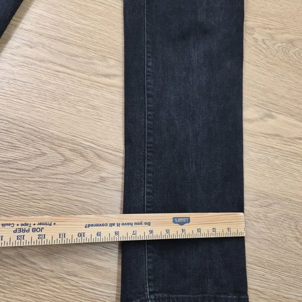 American Eagle Jeans Mens 38x33 Black Original Straight Mid Rise Airflex Denim